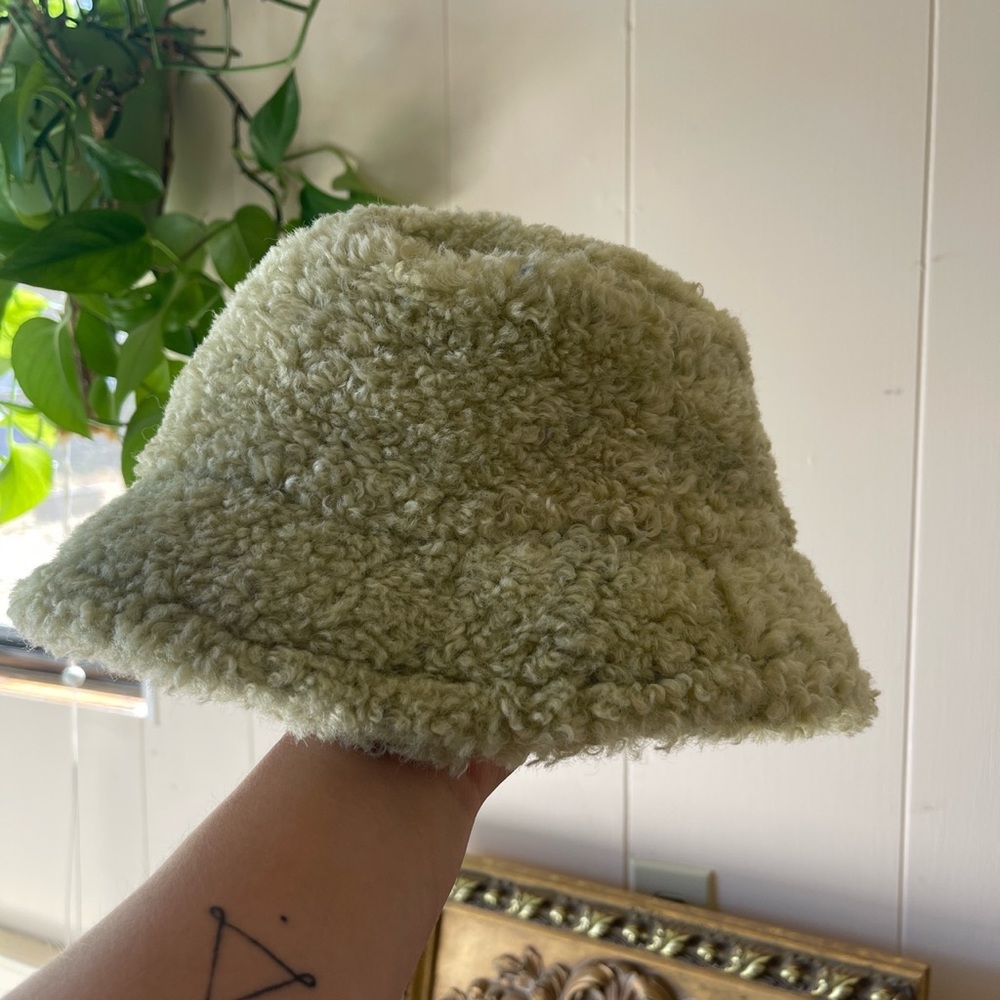 Fuzzy bucket hat